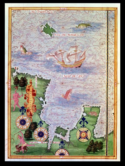 Fol.31v Mapa de Australia e Isla de Magallanes de 